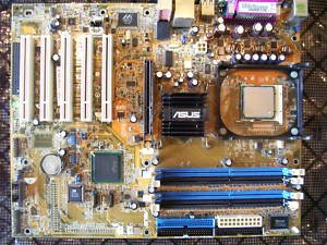 P4P800-SE Motherboard + P4 2.8 GHz Processor USED