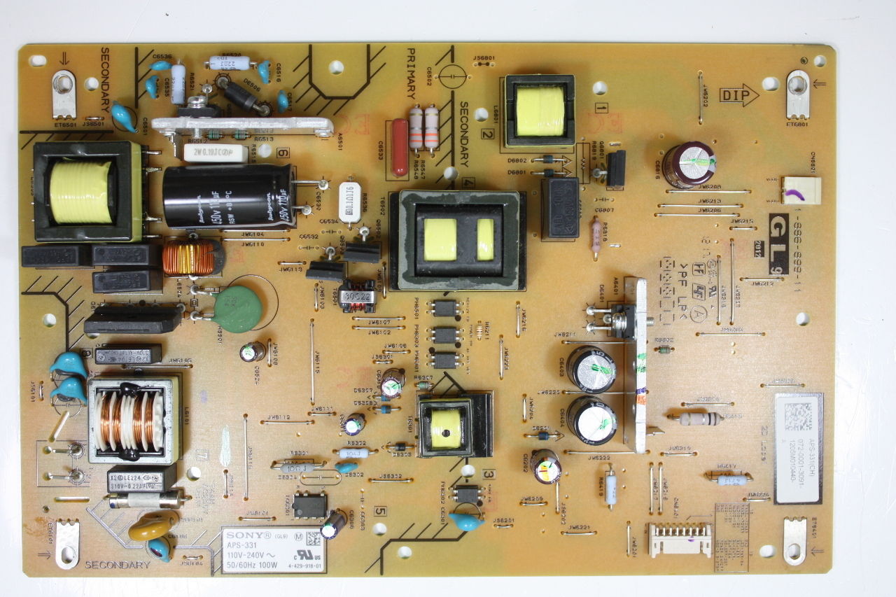 Sony 32" KDL-32EX340 APS-331 Power Supply Board