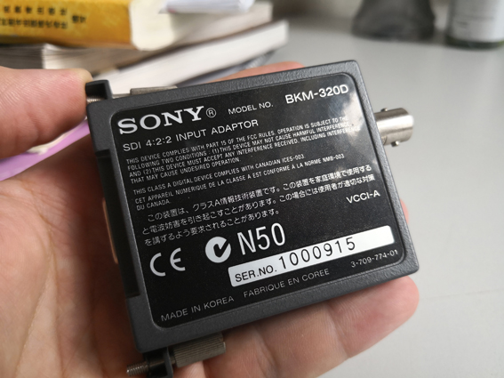 Sony BKM-320D SDI 4:2:2 Input Adapter Used