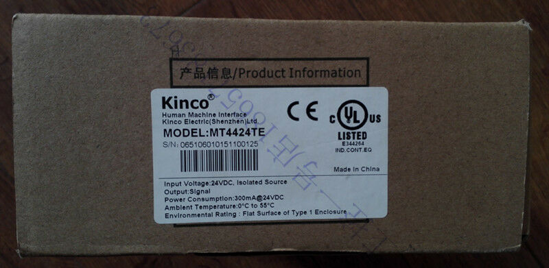 MT4424TE KINCO HMI Touch Screen 7inch 800*480 Ethernet + program cable new