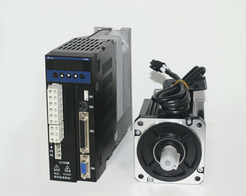 single phase 220V 400w 0.4KW 1.27N.m 3000rpm 60mm AC servo motor drive kit
