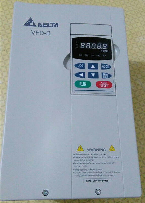 VFD075B43A DELTA VFD Inverter Frequency converter 7.5kw 10HP 3 PHASE 380V 400HZ