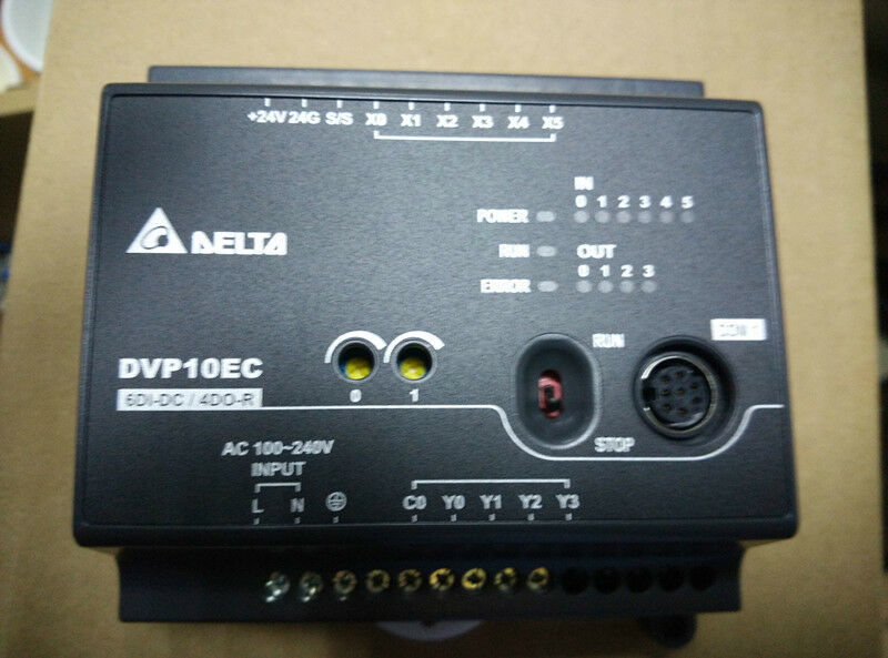 DVP10EC00R3 Delta EC3 Series Standard PLC DI 6 DO 4 Relay 100-240VAC new in box