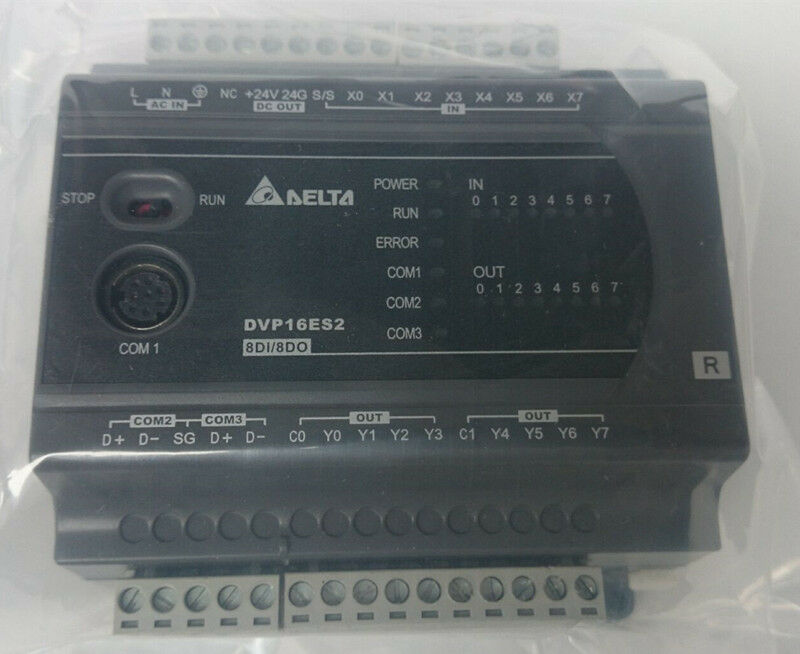 DVP16ES200R Delta ES2 Series Standard PLC DI 8 DO 8 Relay 100-240VAC new in box