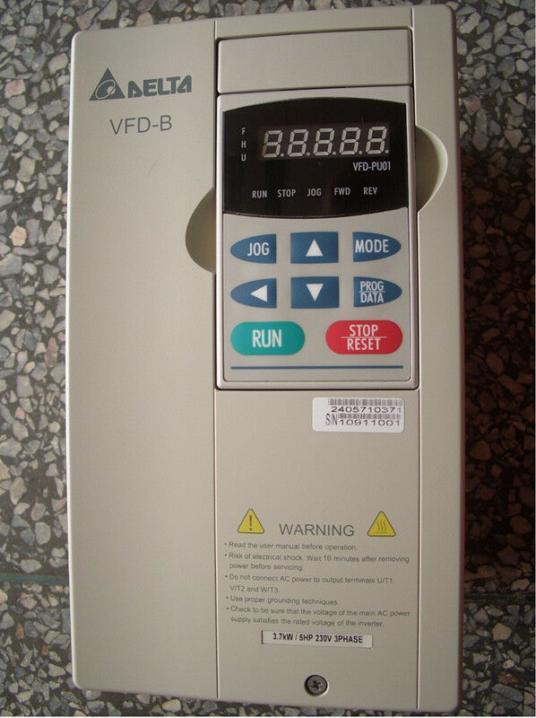 VFD037B23A DELTA VFD-B Inverter Frequency converter 3.7kw 5HP 3 PHASE 220V 400HZ