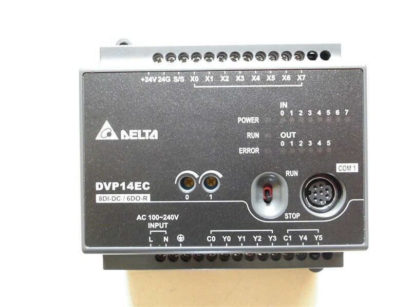 DVP14EC00R3 Delta EC3 Series Standard PLC DI 8 DO 6 Relay 100-240VAC new in box