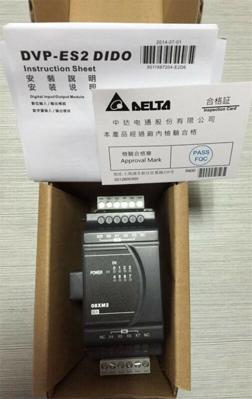 DVP08XM211N Delta ES2/EX2 Series Digital Module DI 8 24VDC new in box