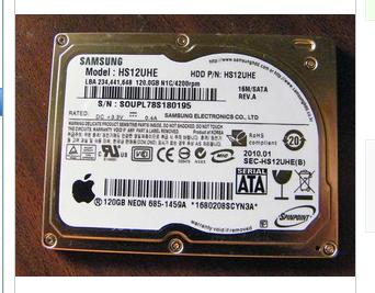 1.8" 120GB HS12UHE hard drive for Macbook air Rev.B&C - Click Image to Close