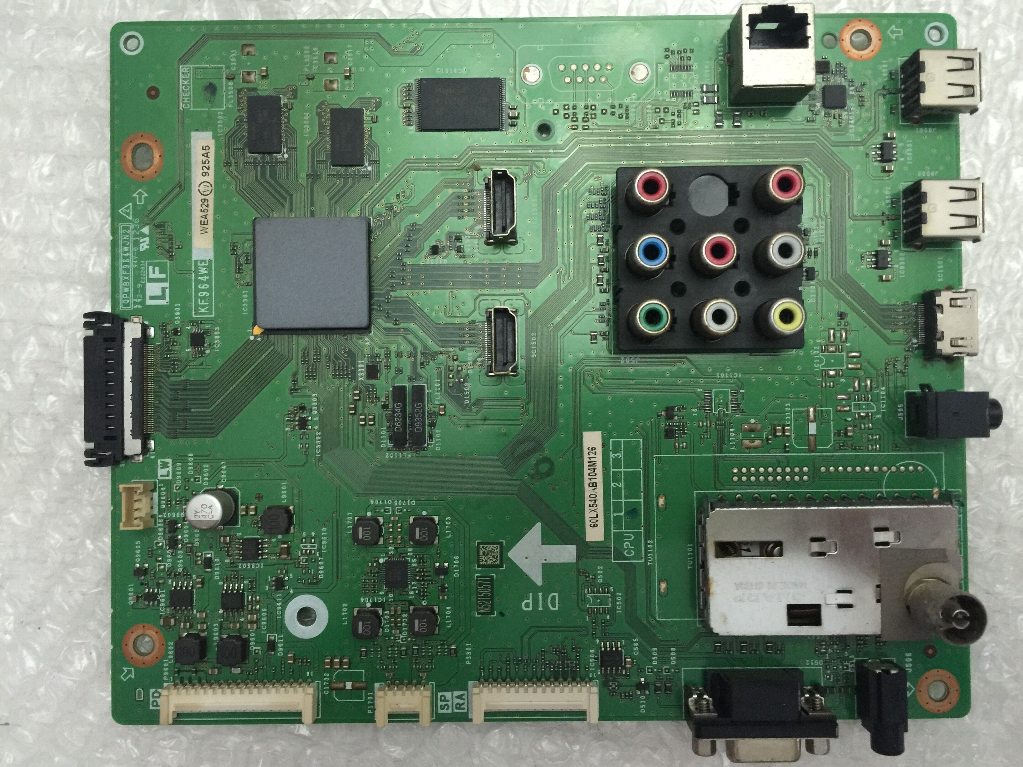 SHARP LCD-60LX540A 60LX545A AV Main Board KF964WEC1