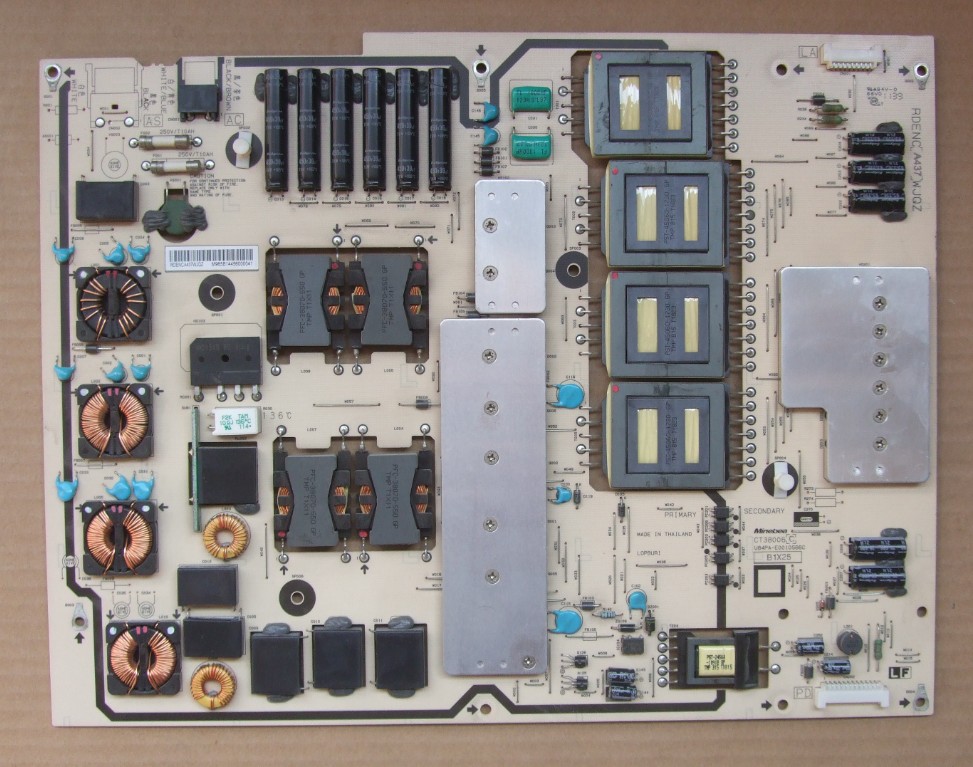 Sharp RDENCA437WJQZ CT38006 Power board for LCD-70X55A