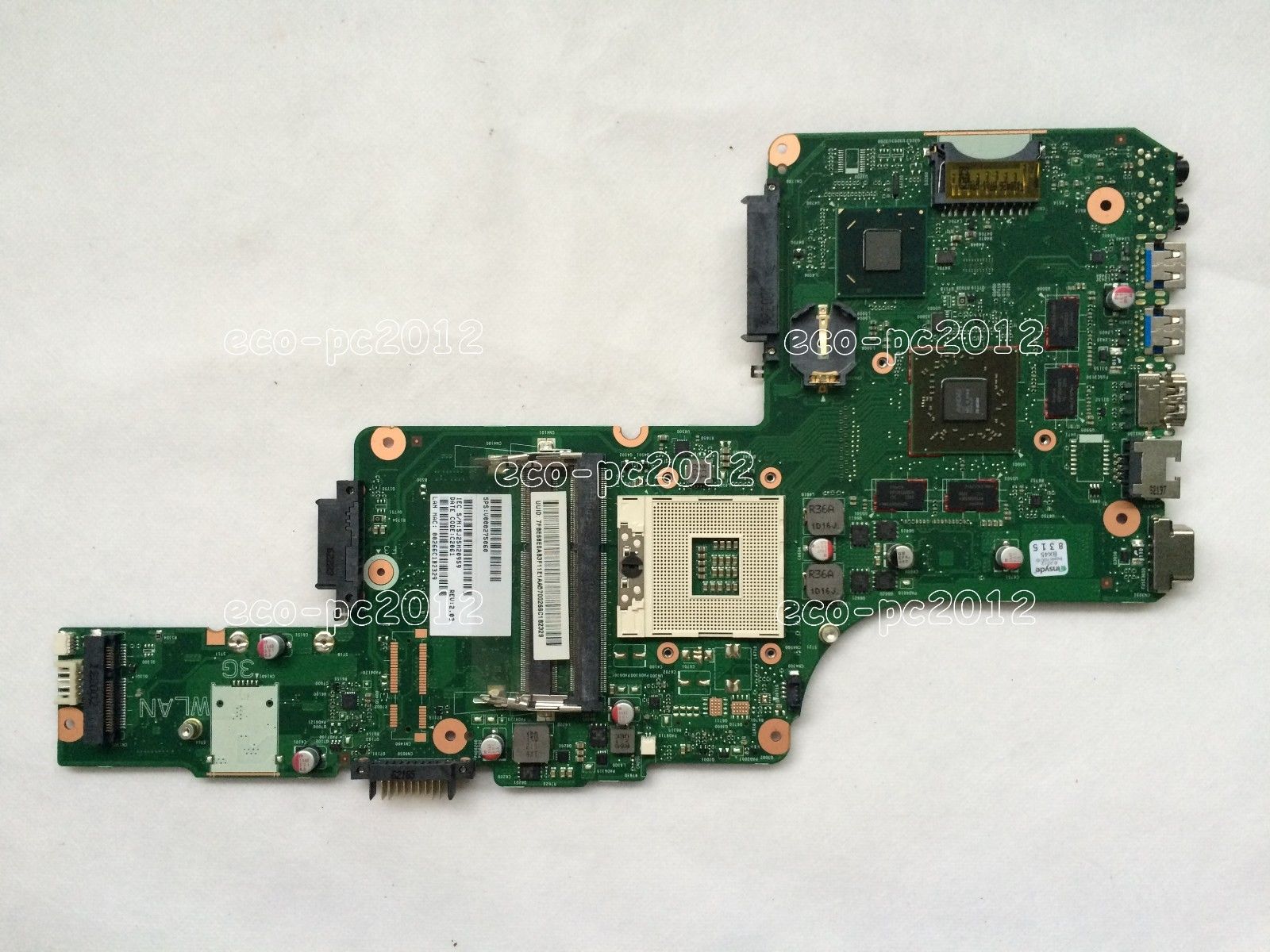 New Toshiba Satellite Intel HM76 Motherboard V000275060 DK10FG-6050A2491301-MB-A02 - Click Image to Close