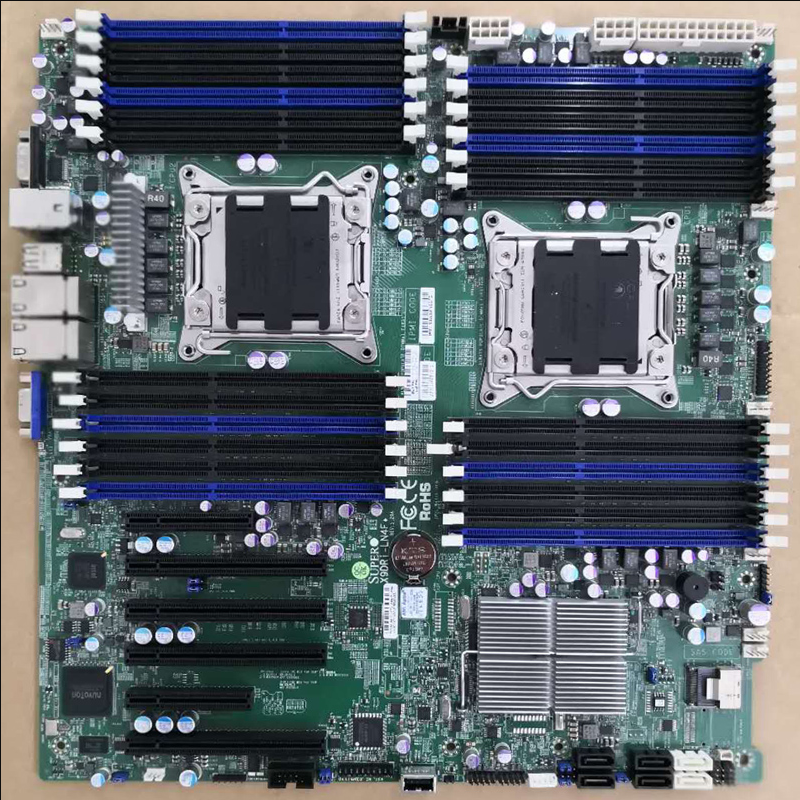 SUPER X9DRI-LN4F+ Dual Sever Motherboard LGA2011-V2 Intel C602 DDR3 ECC VGA Free