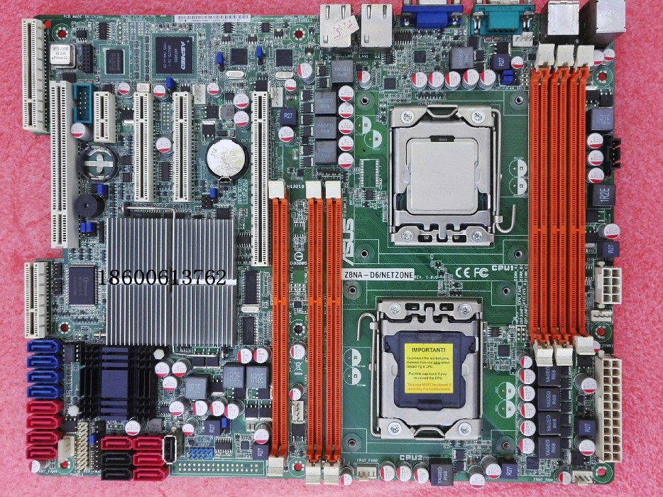 ASUS Z8NA-D6C motherboard1366 pin X58 dual Xeon server support X5650