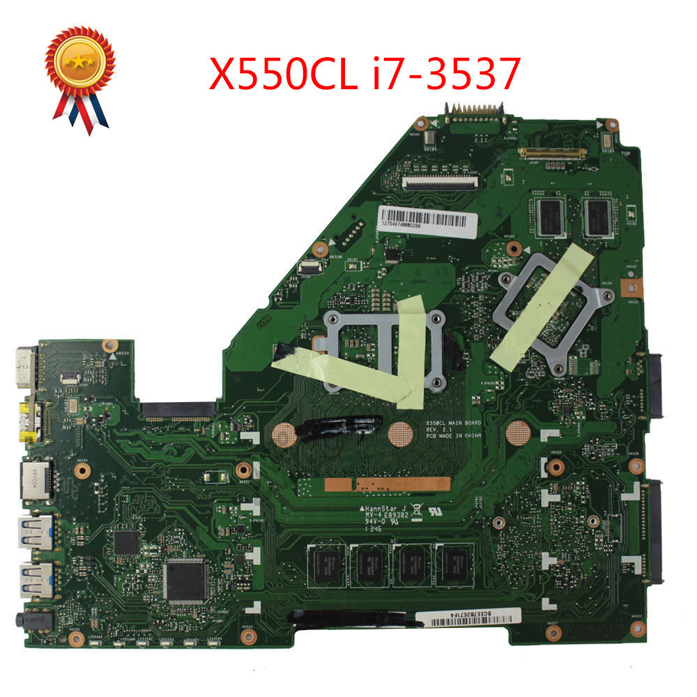 Asus F552CL X550CL Laptop Motherboard i7 3537U Mainboard Rev2.1 - Click Image to Close