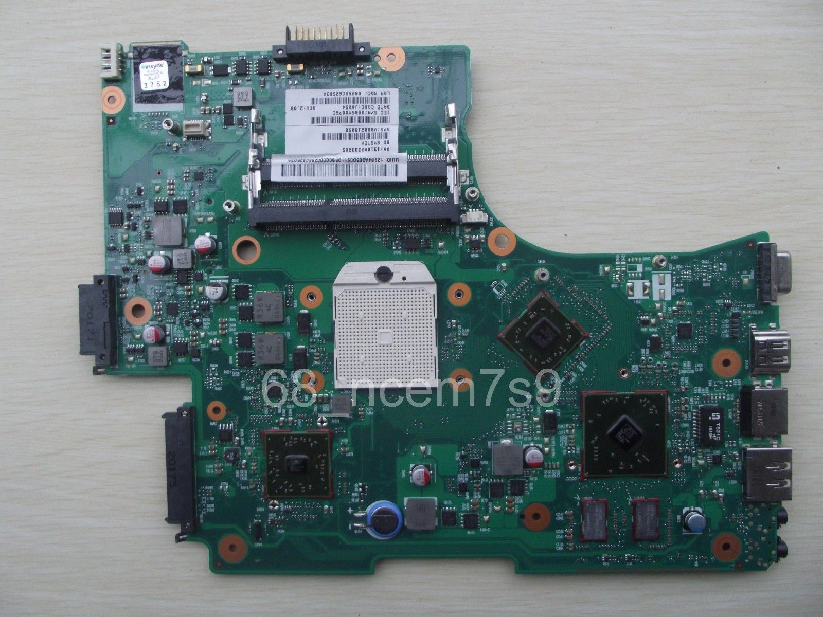 Toshiba Satellite L650 L650D AMD Laptop Motherboard V000218050 Full Tested